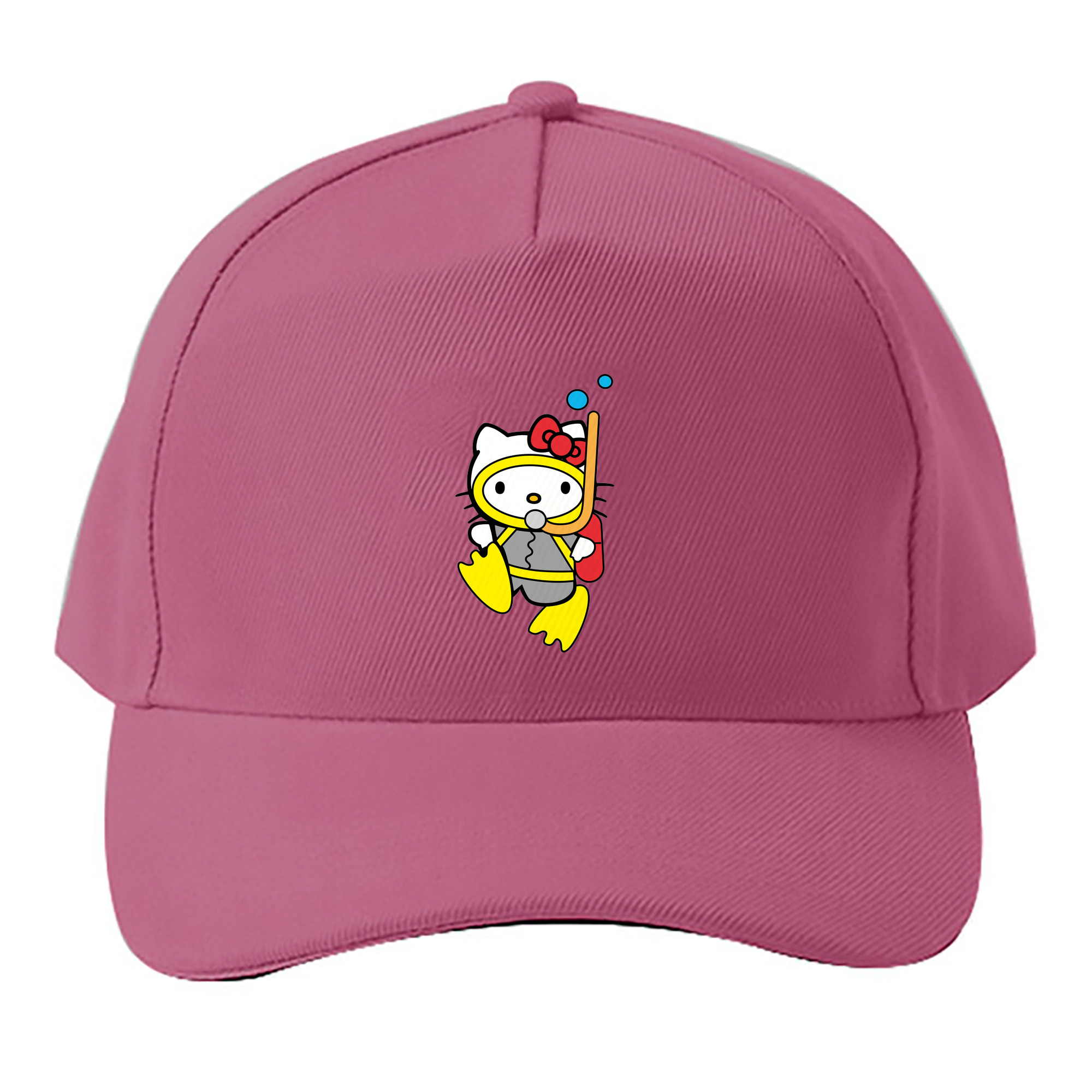 （画像用） Hello Kitty ハローキティ ベースボールキャップ 綿100％ 男女兼用 帽子 スポーツ